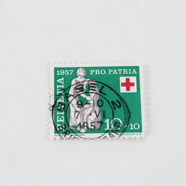 Lot Of 3 Switzerland 1957 Red Cross Stamps SC #B262-64 Used