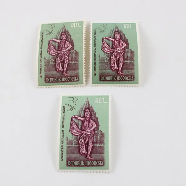 Lot Of 9 Indonesia 1962 Native Dancers Stamps Sc #536-538 (3 Sets Of 3) MNH