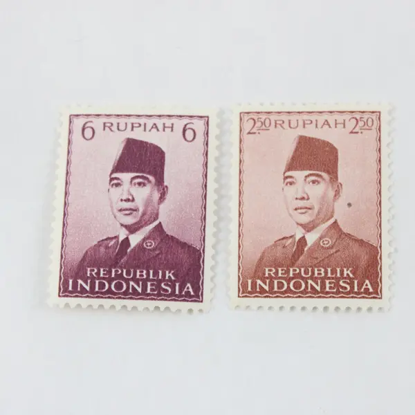 Lot Of 7 Indonesia 1950s President Sukarno 1/2.5/5/6/15/20/50Rp Stamps MH OG
