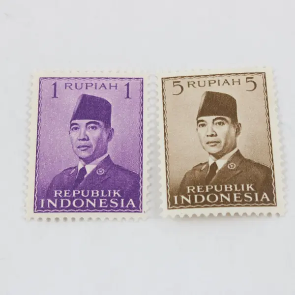 Lot Of 7 Indonesia 1950s President Sukarno 1/2.5/5/6/15/20/50Rp Stamps MH OG