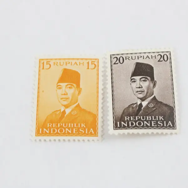 Lot Of 7 Indonesia 1950s President Sukarno 1/2.5/5/6/15/20/50Rp Stamps MH OG