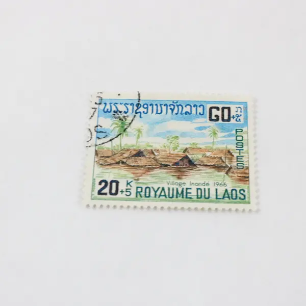 Lot Of 3 Laos 1959 1966 Stamps SC #52 #54 #B6 Used