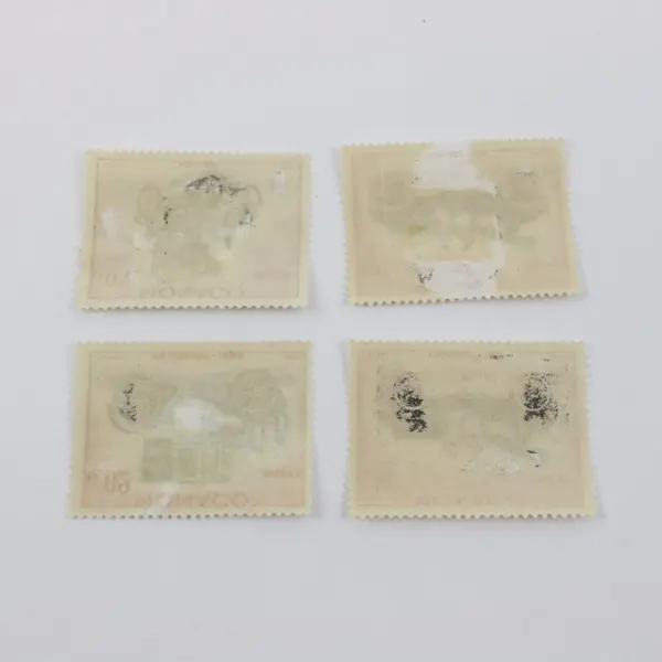 Set Of 4 Monaco 1962 Automobiles Stamps SC #485-87 Mint Hinged