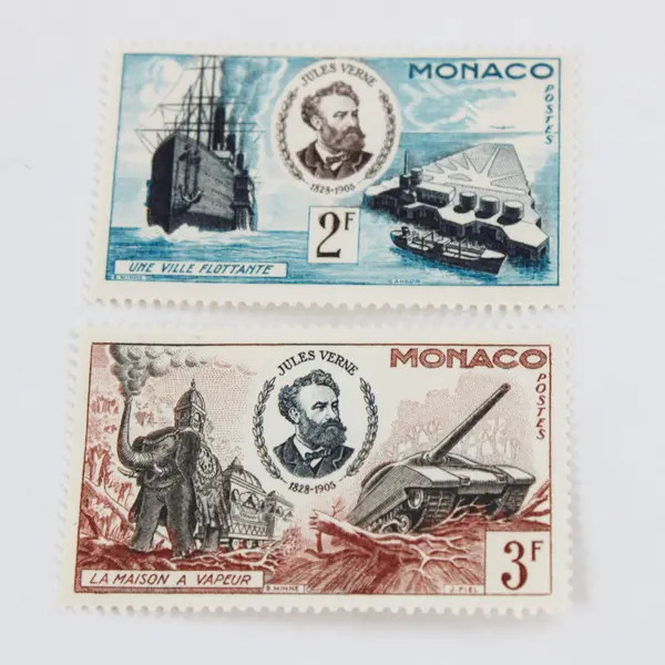 Set Of 3 Monaco 1955 Jules Verne Stamps SC #340-42 Mint Never Hinged