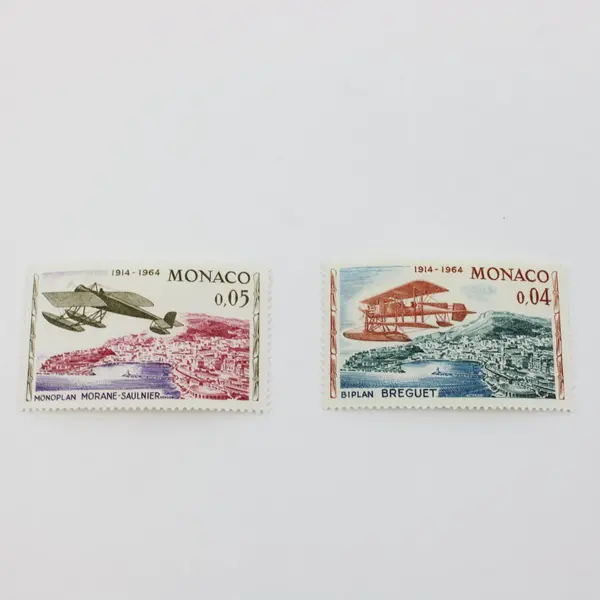 Set Of 5 Monaco 1964 Airplane Rally Stamps SC #565-9 MNH