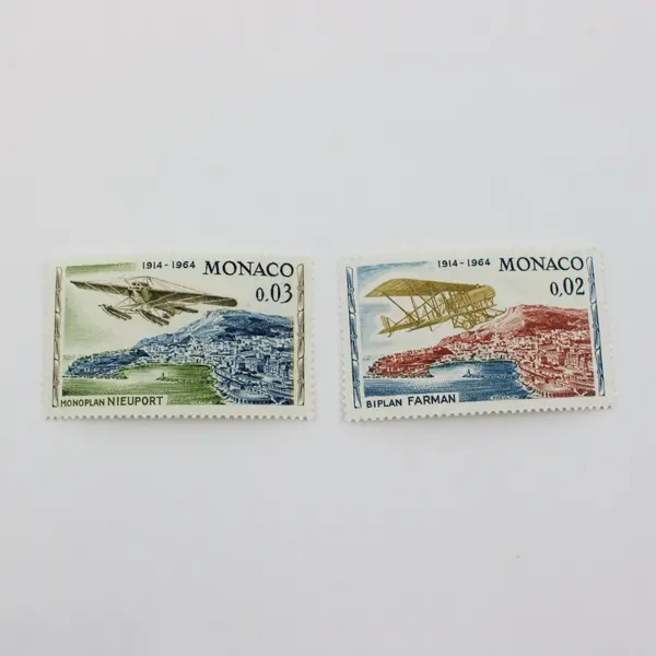 Set Of 5 Monaco 1964 Airplane Rally Stamps SC #565-9 MNH
