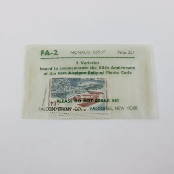 Set Of 5 Monaco 1964 Airplane Rally Stamps SC #565-9 MNH