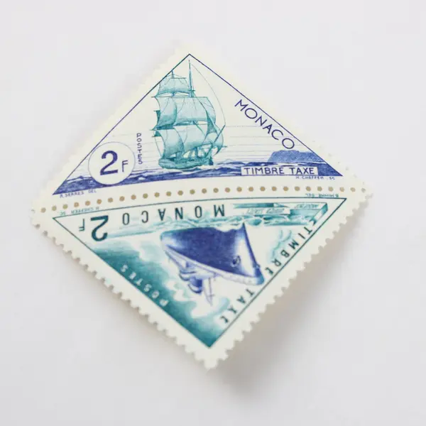 Set Of 6 Monaco 1953-54 Transport Triangle Postage Due Stamps SC #J48-50 MNH