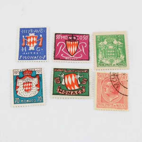Lot Of 6 Monaco 1924-54 Mixed Stamps Used