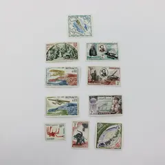 Lot Of 10 Monaco 1951-1964 Stamps Mint Hinged
