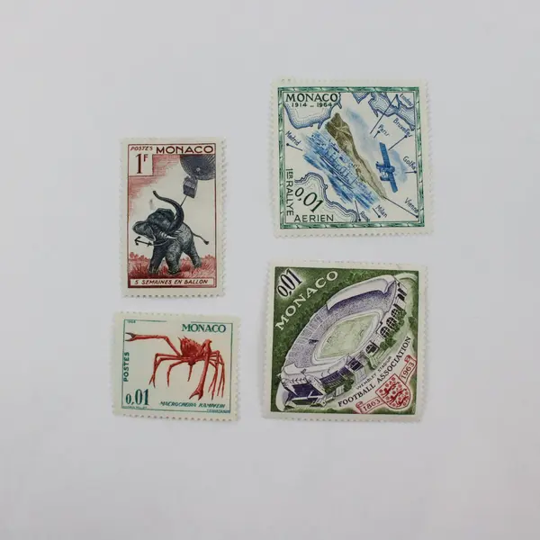 Lot Of 10 Monaco 1951-1964 Stamps Mint Hinged