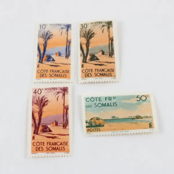 Set Of 4 French Somali Coast 1947 Stamps SC #248-51 MNH