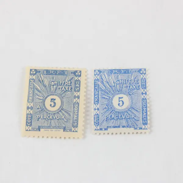 Lot Of 2 French Somali Coast 1915-1938 5cts Postage Due Stamps MH