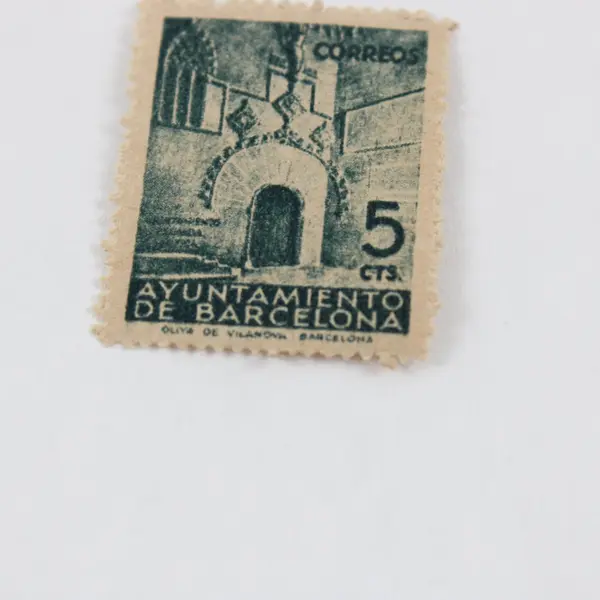 1938 Spain Barcelona 5 cts Stamp Mint Hinged