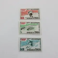 Togo 1960 Winter Olympics Stamps Set of 3 Scott #369-371 MNH OG