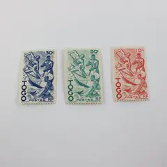 Set Of 3 Togo 1947 Palm Oil Stamps SC #309-311 Mint Hinged