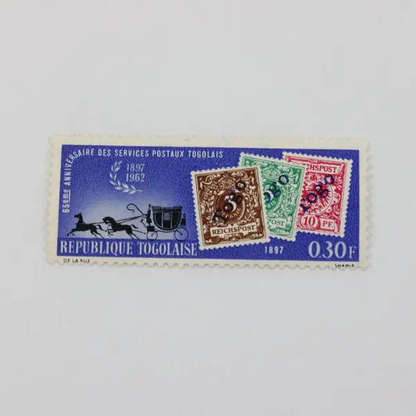 Lot Of 3 Togo 1963 Postal Anniversary Stamps #428-430 Mint Hinged