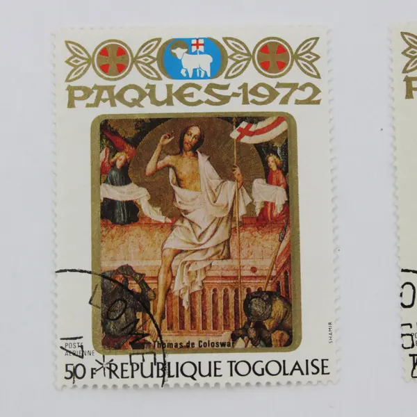Lot Of 5 Togo 1972 Easter Paintings Stamps SC #818-822 Used CTO