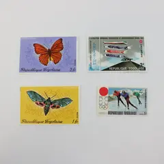 Lot Of 4 Togo 1970s Stamps Mint Hinged