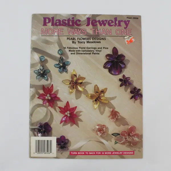 Plastic Jewelry More Ways Than One Contemporary & Pearl Flowers Designs 1990 PB