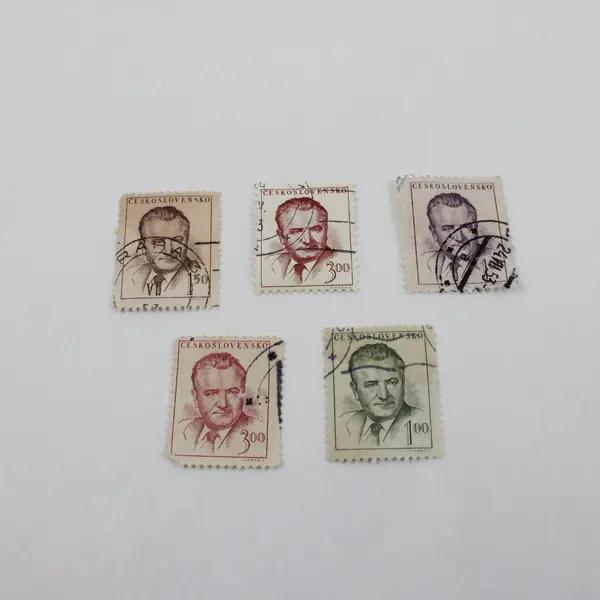 Lot Of 5 Czechoslovakia 1948 President Gottwald Stamps Used