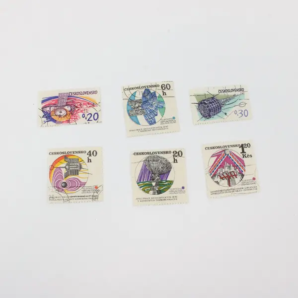 Lot Of 6 Czechoslovakia 1970-71 Space Stamps Used CTO