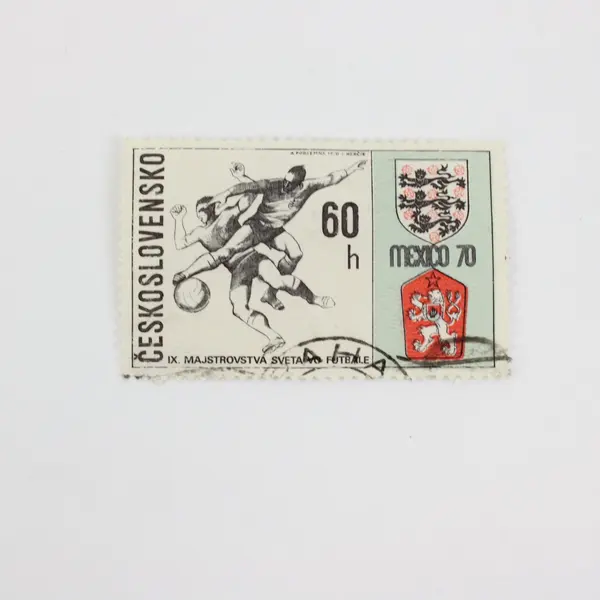 Lot of 5 Czechoslovakia Used CTO Stamps 1972 Olympics 1970 Mexico 70 Football