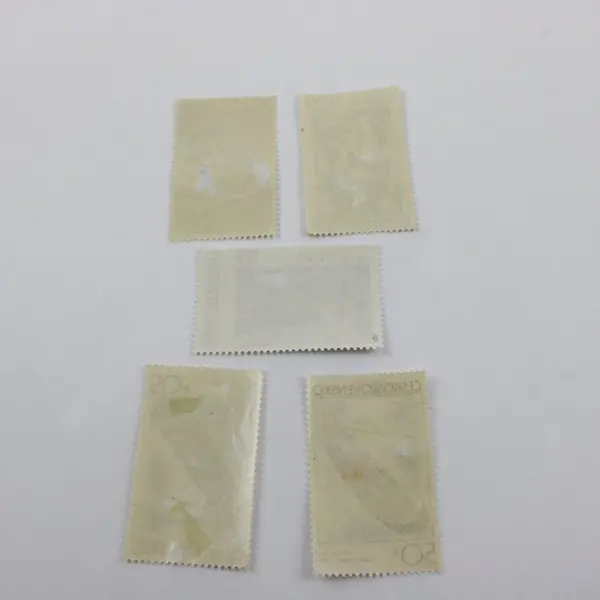 Lot Of 5 Czechoslovakia 1957-1973 Artwork Stamps Used
