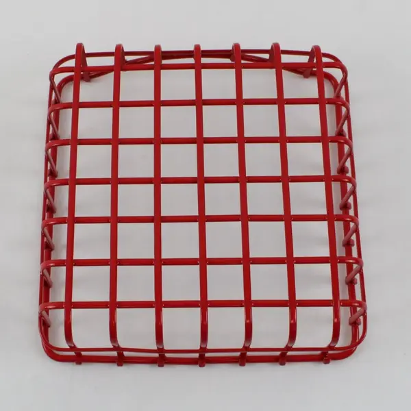 Red Wire Napkin Holder 6" Square Kitchen Tabletop Decor