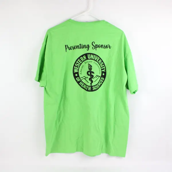Jerzees Lebanon Strawberry Run 2025 Green Graphic T-Shirt Adult XL
