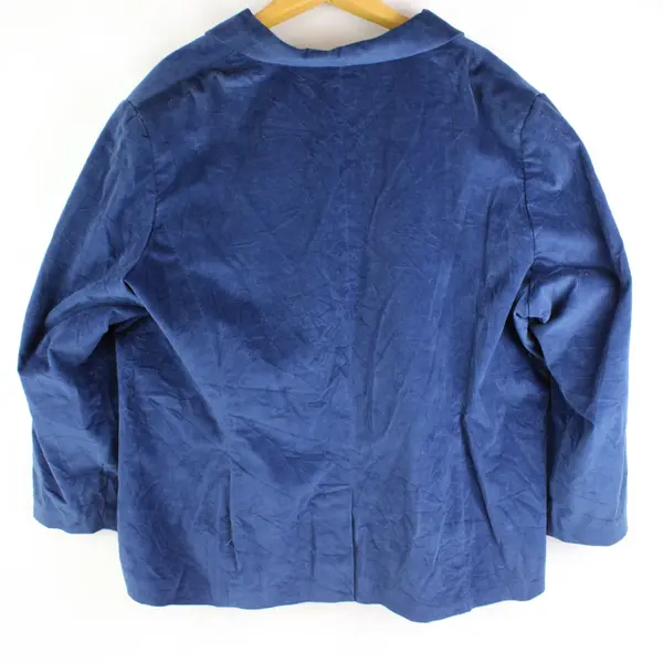 Main Street Blues Women's Stretch Blue Blazer Plus Size 28W