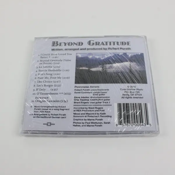 Beyond Gratitude Jazz CD 2016, Robert Porath & Occasional Jazz Quartet New 