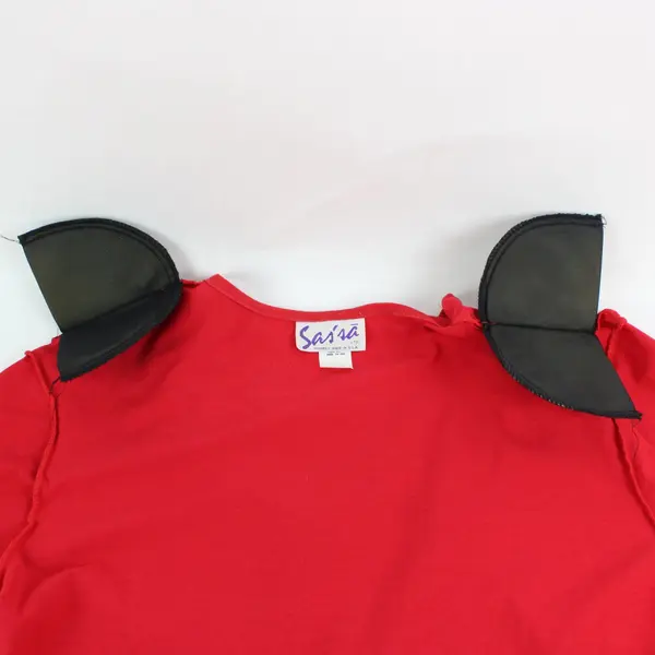 Sas'sa Women's Large Red Western Long Sleeve Shirt Collar Stain