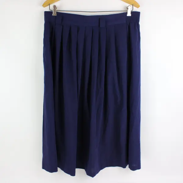 Briggs New York Women's Navy Blue Midi Skirt Size 16