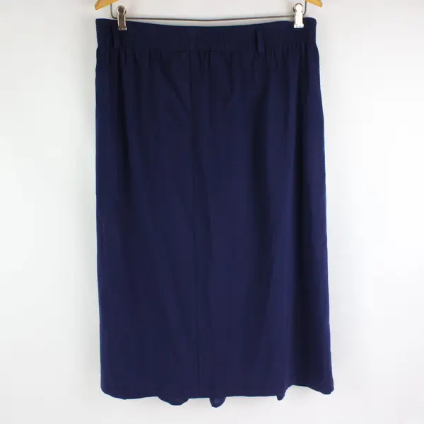 Briggs New York Women's Navy Blue Midi Skirt Size 16