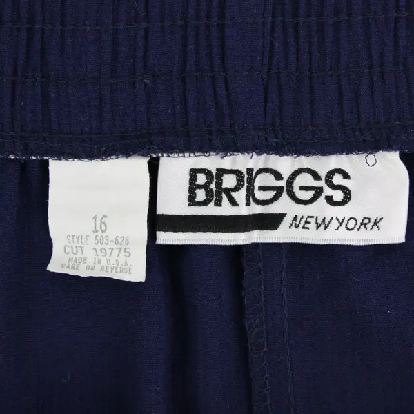 Briggs New York Women's Navy Blue Midi Skirt Size 16
