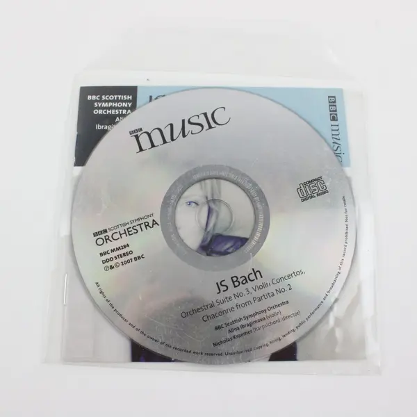 JS Bach Violin Concertos CD BBC MM284 2007 Ibragimova Kraemer Booklet
