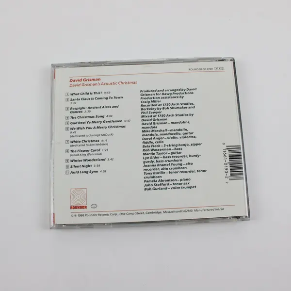 David Grisman Acoustic Christmas Audio CD Rounder CD 0190