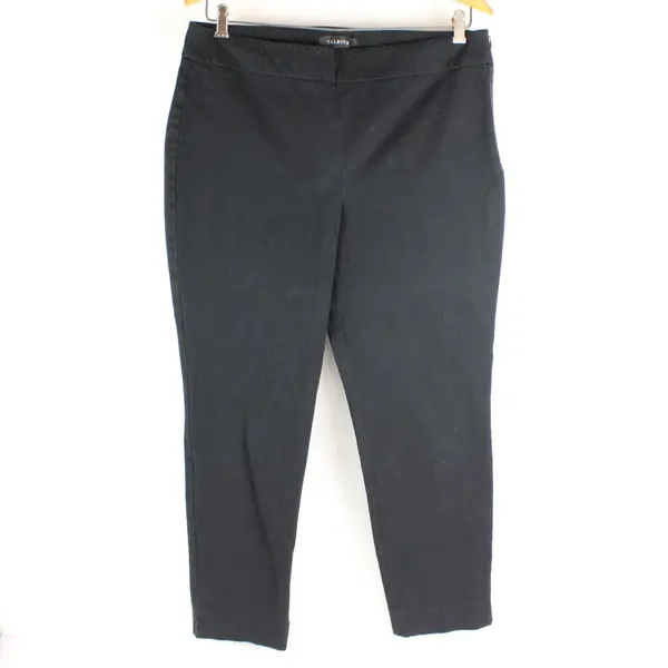 Talbots Chatham Ankle Black Pants Size 14 Business Casual