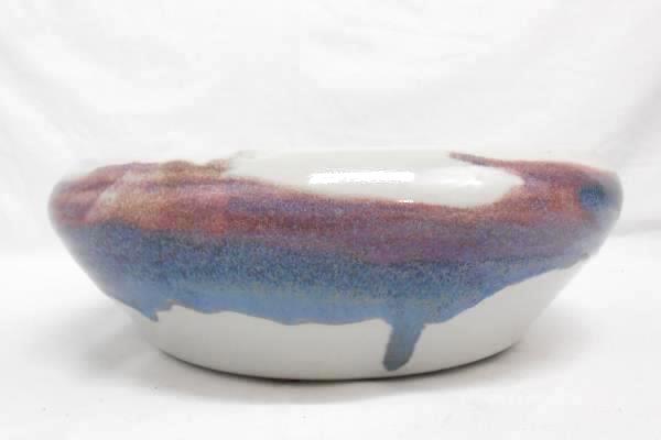 Bruning Studio Pottery Blue Purple Cream Bowl Large Seattle Pacific Northwest