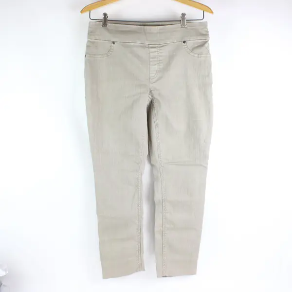 Chico's Tan Pull-On Skinny Mid-Rise Pants Women's Size 0 Casual Y2K