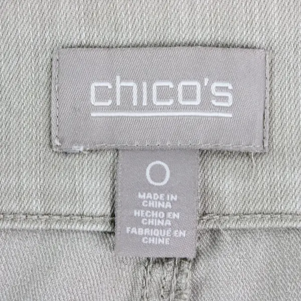Chico's Tan Pull-On Skinny Mid-Rise Pants Women's Size 0 Casual Y2K