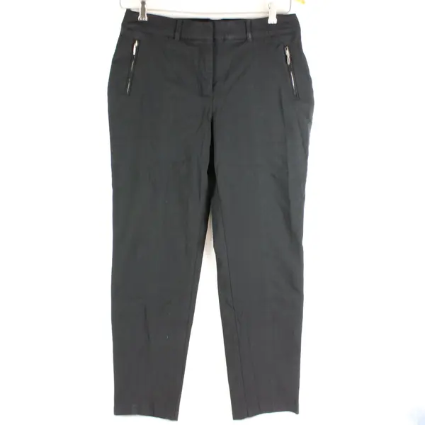 JM Collection Black Zipper Pockets Skinny Pants Size 12