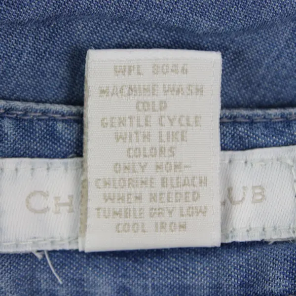 Charter Club Women's Denim Skirt Size 16 Blue Long A-Line Side Zip