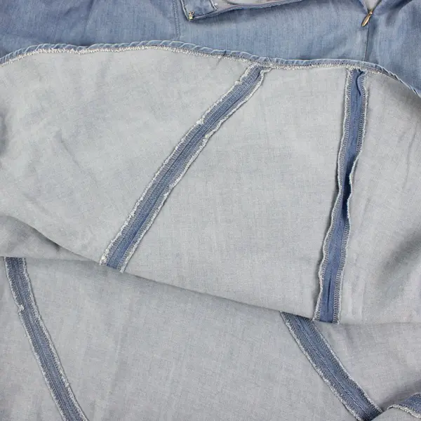 Charter Club Women's Denim Skirt Size 16 Blue Long A-Line Side Zip