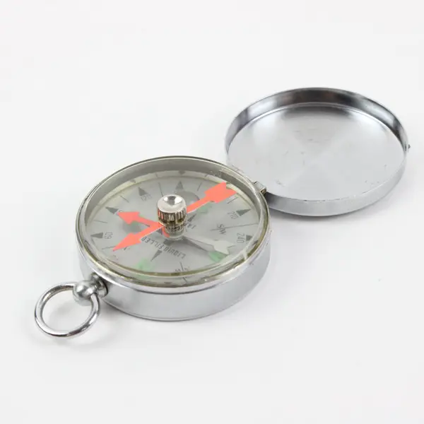 Innovex Liquid-Filled Pocket Compass Keychain Compact Hiking Gear