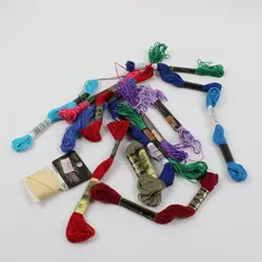Lot of Mixed-Brand DMC J&P Coats Embroidery Floss Skeins Assorted Colors