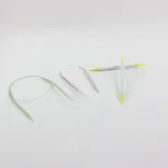 Lot of 3 Pairs Circular Knitting Needles Craft Supplies Used