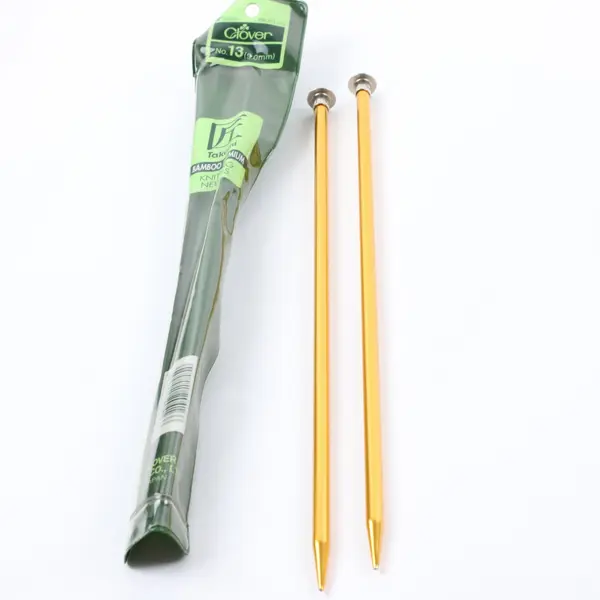 Clover Takumi Lot of 4 Pairs Bamboo Knitting Needles Sizes 9 10.5 13