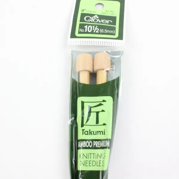 Clover Takumi Lot of 4 Pairs Bamboo Knitting Needles Sizes 9 10.5 13